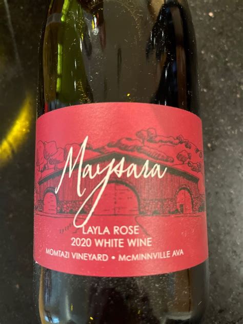 2020 Maysara Winery Pinot Gris Layla Rose Momtazi Vineyard USA Oregon