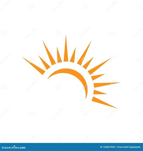 Sun Vector Illustration Icon Stock Vector Illustration Of Symbol