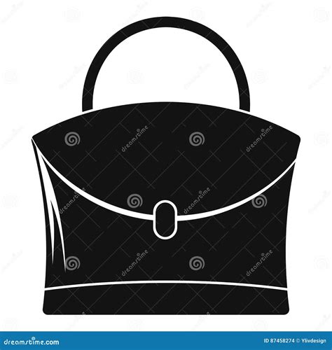 Peque O Icono Del Bolso De La Mujer Estilo Simple Ilustraci N Del