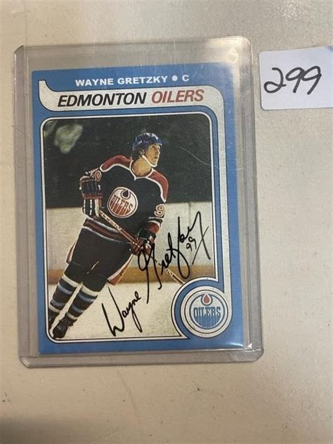 NOVELTY WAYNE GRETZKY SIGNED ROOKIE CARD | Live and Online Auctions on ...