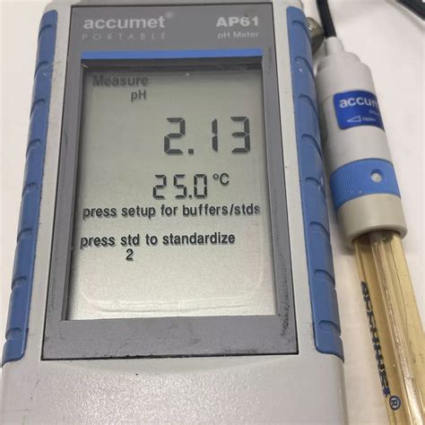 Fisher Scientific Ap Accumet Portable Laboratory Ph Meter Off