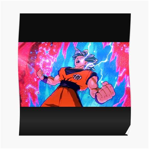 Goku S Kaioken X Poster For Sale By Frame N Play Redbubble