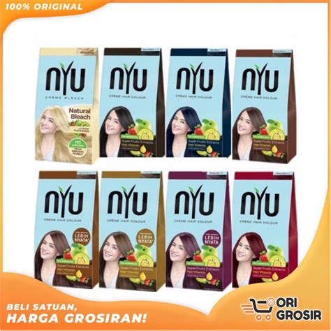 Jual ORI 100 NYU Creme Hair Colour Natural Bleach Bleaching Rambut