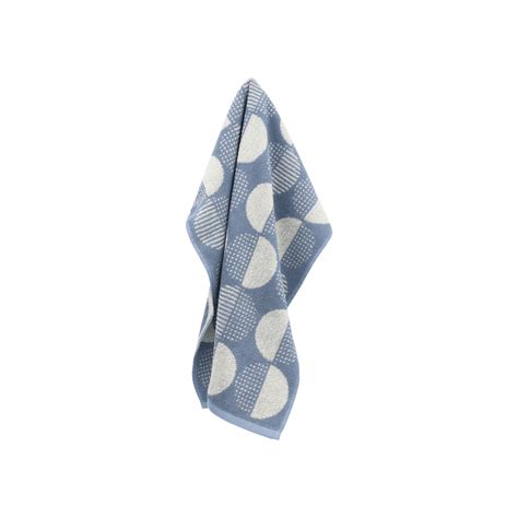 Bunzlau Castle Keukendoek Dots Grey Blue Bedshop Nl