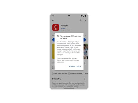 Android Smartphones können Apps archivieren