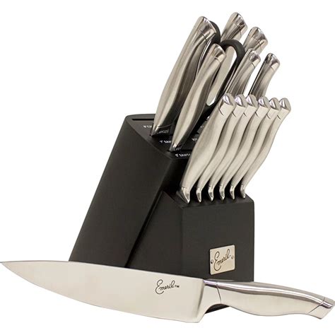 Emeril Pc Forged Knife Block Set Cutlery Household Shop The