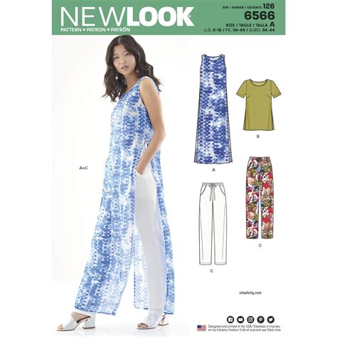 New Look 6566 Pants Sewing Pattern New Look Patterns Tunic Sewing