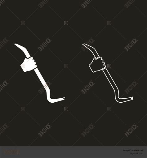 Crowbar Hand Holding Vector And Photo Free Trial Bigstock