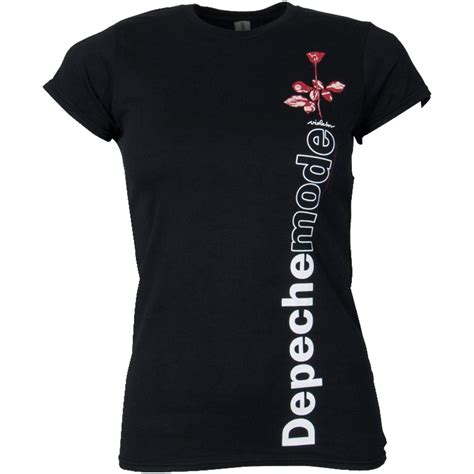 Depeche Mode Damen T Shirt Violator Side Rose Schwarz