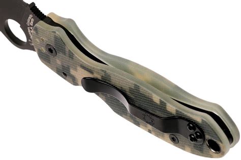 Spyderco Para 3 Camo G10 Black Blade C223gpcmobk Navaja Compras Con