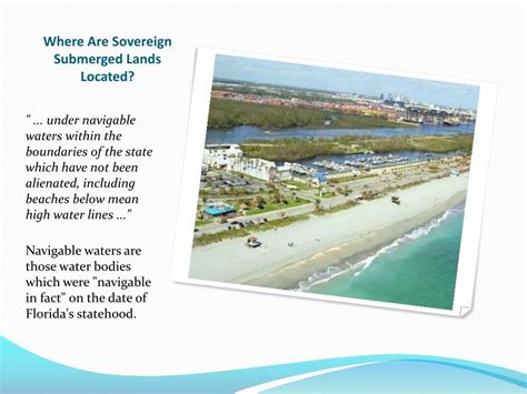 PPT Florida Coastal Construction Permitting And Sovereign Submerged