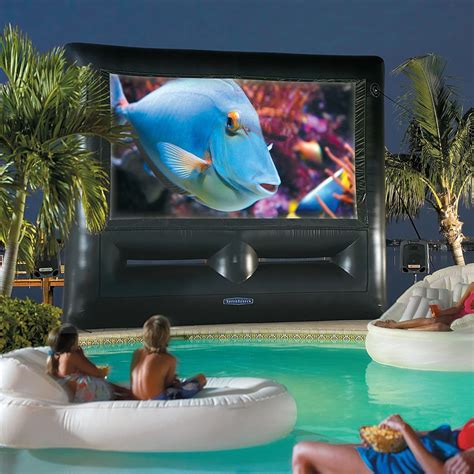 Inflatable Superscreen Outdoor Theater System Ultimate Home Theater