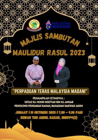 BUKU PROGRAM SAMBUTAN MAULIDUR RASUL 2023 Cahayasyikin95 Flip PDF