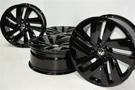 20″ Volkswagen Vw Atlas Passat Factory Oem Wheels Black 20 Inch Rims 96854 Factory Wheel Republic