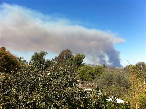 Brush Fire Burning On Camp Pendleton Brush Fire Camp Pendleton Fire