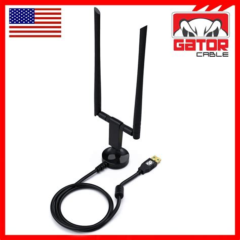 Wifi Wireless Antenna Usb Adapter Long Range Mbps Dual Band