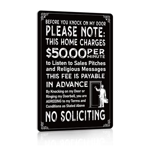 WhatSign No Soliciting Sign For House Funny No Soliciting Sign For