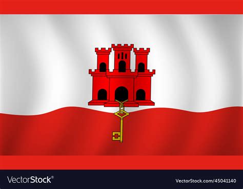 Gibraltar flag background Royalty Free Vector Image