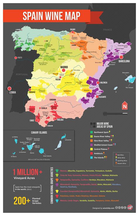 Spain Map | Wine Folly | Vino de españa, Vinos, Wine
