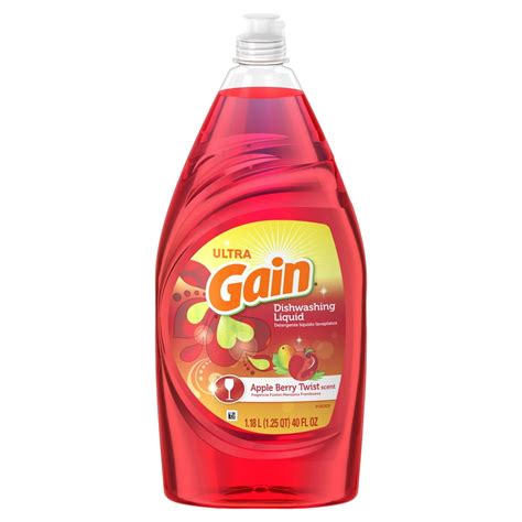 Gain Ultra Dishwashing Liquid Dish Soapapple Berry Twist 75 Fl Oz