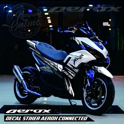 Jual Stiker Decal Aerox New Connected Stiker Striping Variasi Full Body