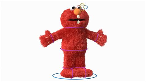 Elmo Full Body Hand Puppet Fur Rigged 3d Model Turbosquid 2004708