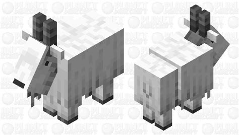 Black And White Goat Minecraft Mob Skin