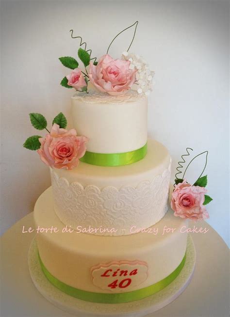 Flower Cake Decorated Cake By Le Torte Di Sabrina CakesDecor