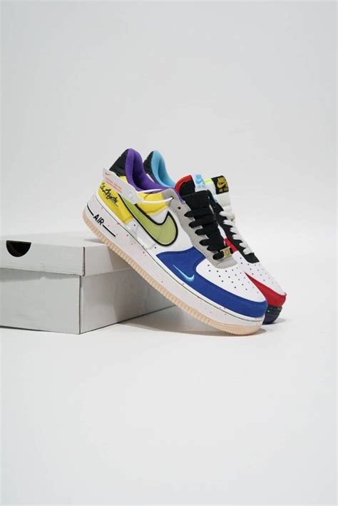 Nike Air Force 1 Low Los Angeles Fesyen Pria Sepatu Sneakers Di Carousell