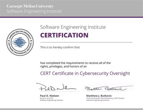 Gregory Simpson Cert Cyber Security Oversight Software Engineering