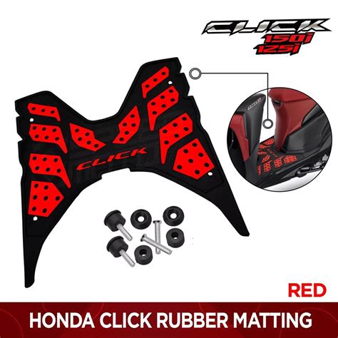 Honda Click I I Footboard Rubber Matting With Bolts For Click V