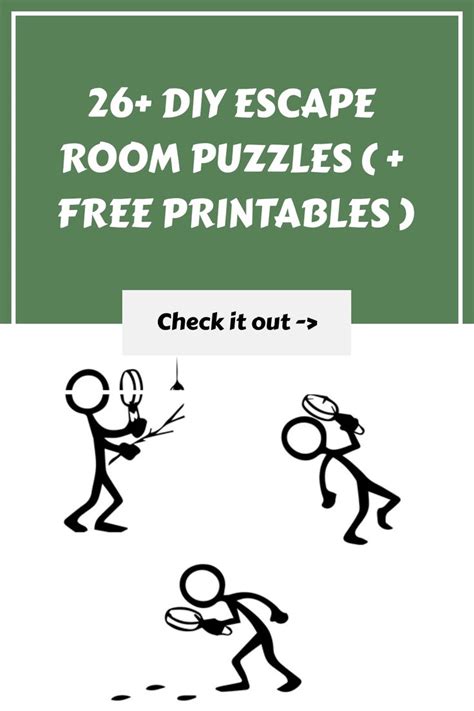 26 DIY Escape Room Puzzles FREE Printables In 2024 Escape Room