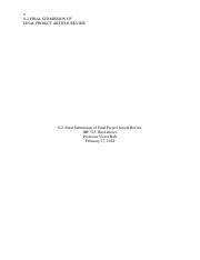 IHP 525 8 2 Final Submission Of Final Project Article Review Docx 1 8