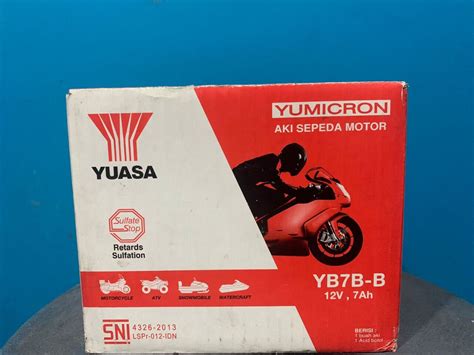 AKI MOTOR YUASA TIPE YB7B B MOTOR HONDA TIGER YAMAHA SCORPIO Lazada