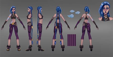 Artstation Arcane Jinx Turnaround Commission