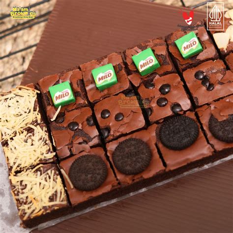 Jual Buy 1 Get Brokrik Mini BROWNIES FUDGY MEDIUM UK 10X20cm ISI 18