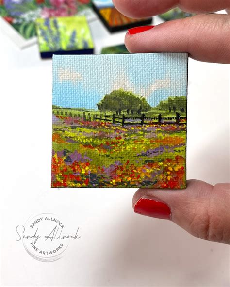 Texas Wildflowers Miniature Sandy Allnock Fine Art