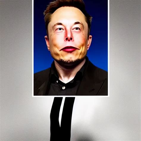 Terrified Elon Musk Big Head Award Winning Portrait Stable