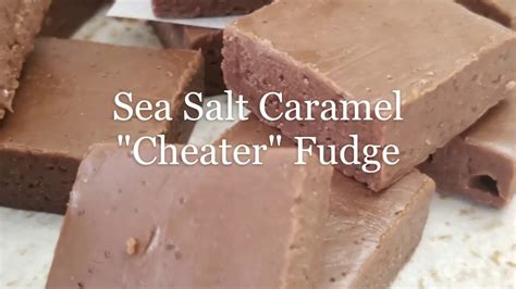 The Easiest Sea Salt Caramel Fudge Youtube