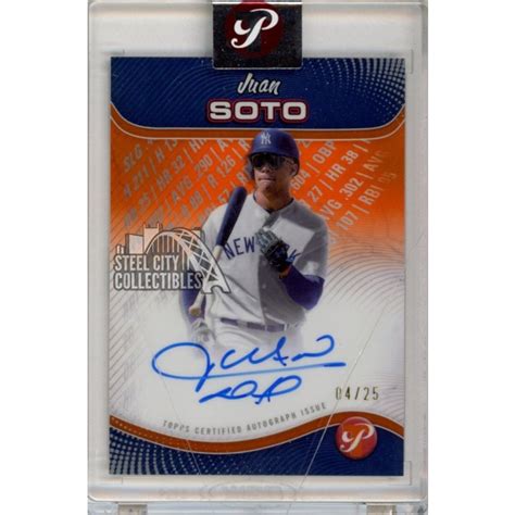 Juan Soto Topps Pristine Orange Refractor Autograph Card Ppa Js