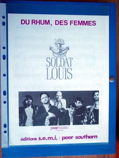 Soldat Louis Du Rhum Des Femmes De La Bi Re Partition Piano