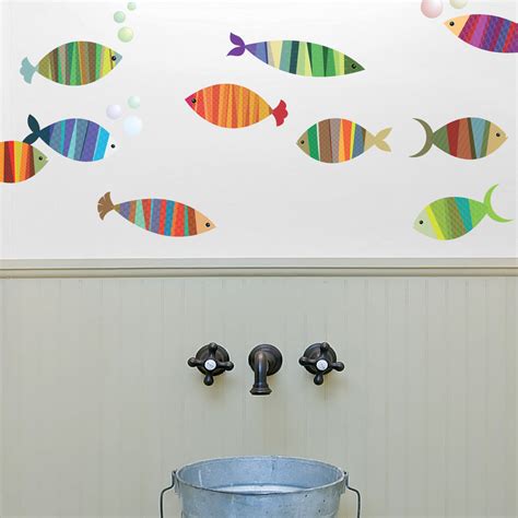 Patterned Fish Wall Stickers – spin collective