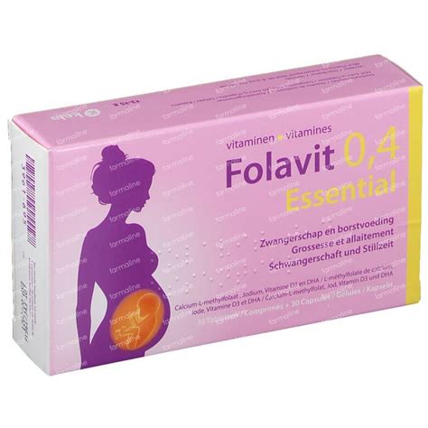 Folavit 0 4 Essential 30 Tabletten 30 Capsules 60 Stuks Hier Online