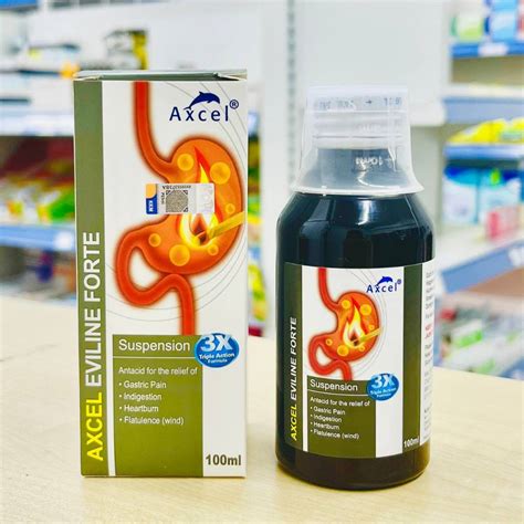 kkm approved axcel eviline forte suspension ubat gastrik  pedih