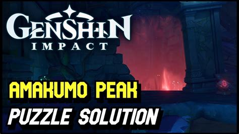 Genshin Impact Amakumo Peak Seirai Island Puzzle Solution Youtube