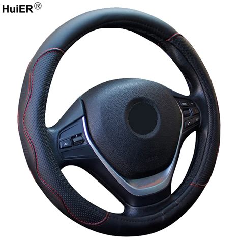 HuiER Car Steering Wheel Cover Artificial Leather For Kia K2 Kia Rio