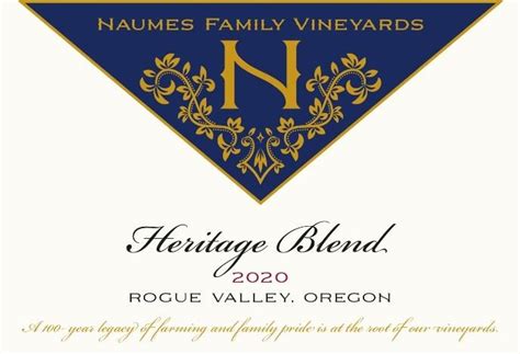 Naumes Suncrest Winery 2020 Heritage Blend