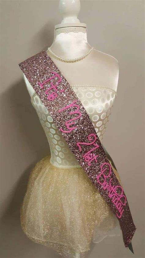 21st Birthday Sash Glitter Sash Personalised Sash By Norakatie Birthday Sash 21st Birthday