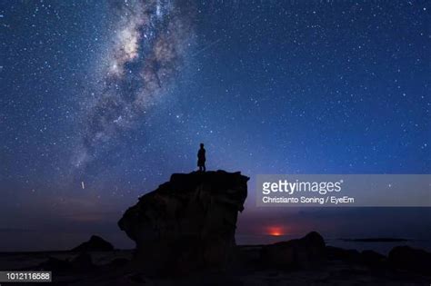 Man Looking At The Moon Photos And Premium High Res Pictures Getty Images