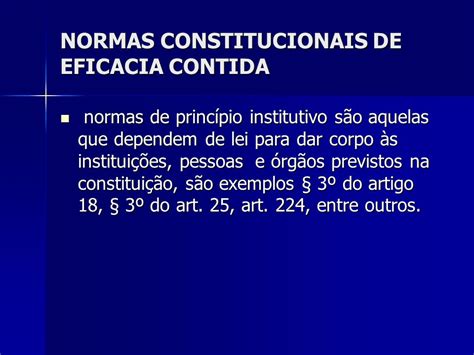 Norma Constitucional De Efic Cia Contida Exemplo V Rios Exemplos